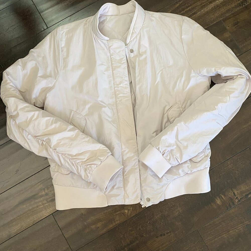 lululemon athletica White Bomber Jacket